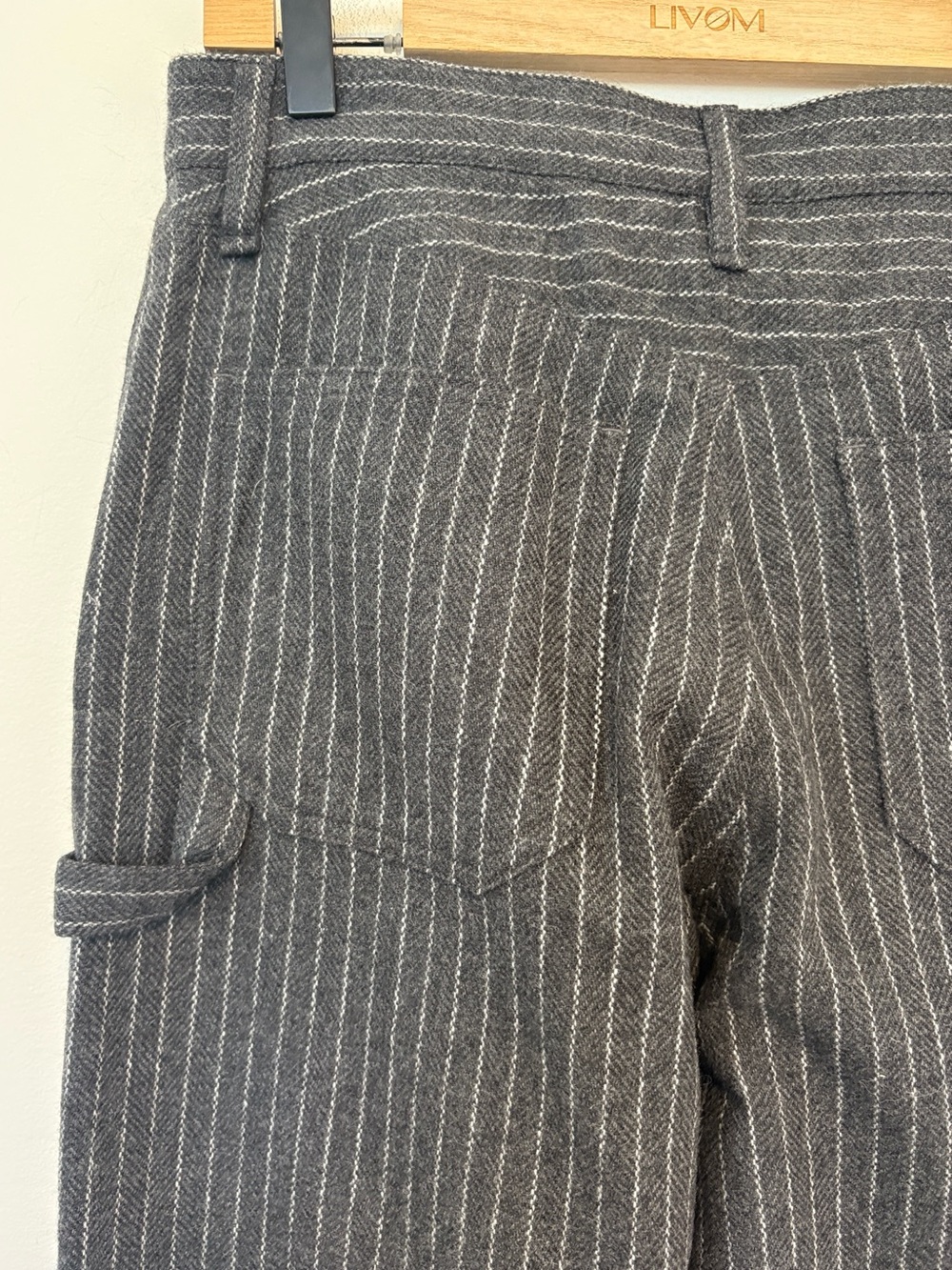 RAG & BONE
Sid Pinstriped Wool-Blend Wide-Leg Pants , sz : 25 - Picture 7 of 13